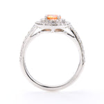 画像をギャラリービューアに読み込む, Fancy Intense Pinkish Orange Ring (0.41ct Fancy Intense Pinkish Orange SI1)
